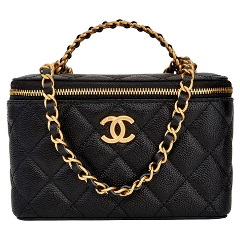 chanel vanity case with chain|chanel vanity case 2022.